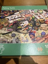 Corner Piece Fishing Tackle 1000 Piece Jigsaw Puzzle Complete