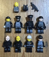 Lego Mini figure SWAT Team Joblot/Set With Vests And Accessories