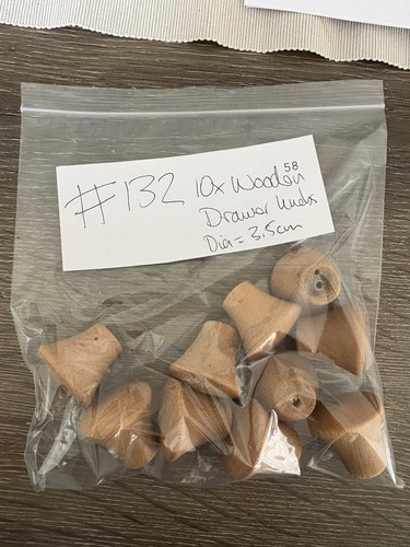 10x wooden drawer knobs - drawer,