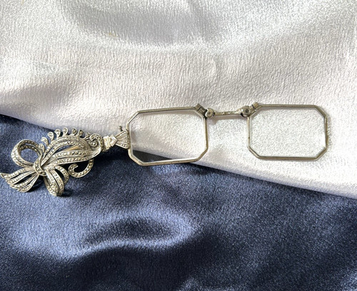 Antique silver lorgnette - antique,