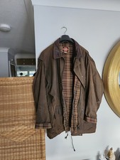 Vintage Australian Outback Collection Oilskin Jacket XXL  Rare Brown