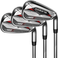 COBRA AIR X IRONS +REGULAR KBS STEEL SHAFT / LEFT HAND / MULTIBUY @ 40% OFF RRP