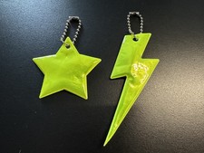 2 x Hi Vis Reflective Keyring