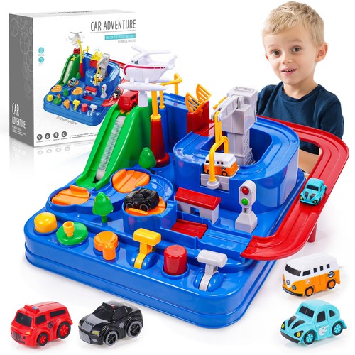 Car adventure track toy - adventure,