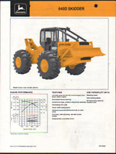 1984 John Deere "640D" Logging                          Skidder Brochure Leaflet
