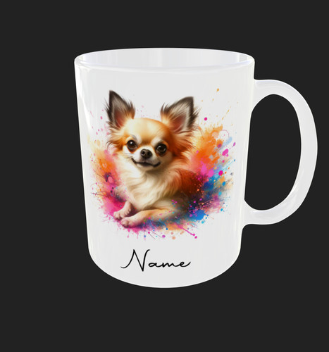 Personalised chihuahua mug add - mug,