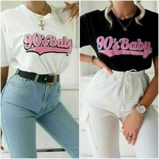 Womens Short Sleeve 90'S Baby