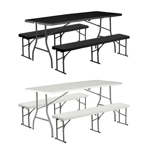 Folding trestle table - folding,