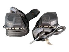 Front Seat Belts LH RH Black
