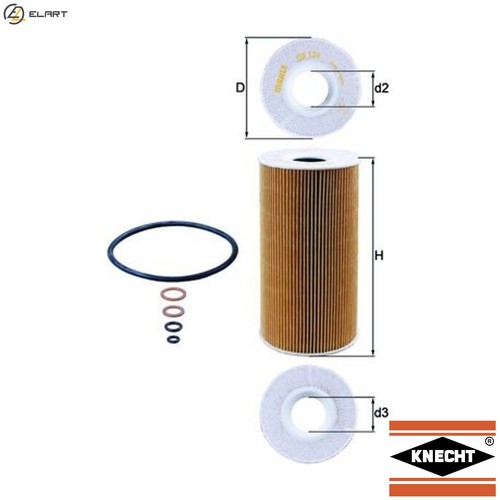 Oil filter 126d for - filter, land