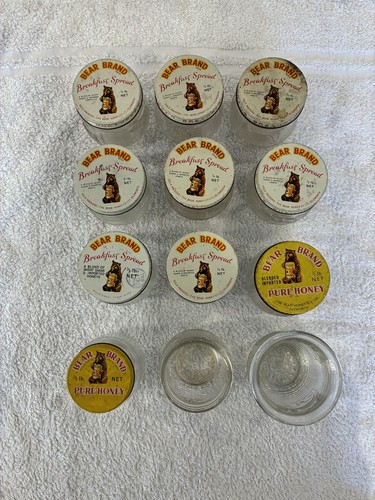 12x vintage bear brand honey - 12x,
