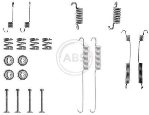 Abs 0600q rear brake shoe - 0600q,