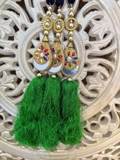 Green Crescent Mirror Silk