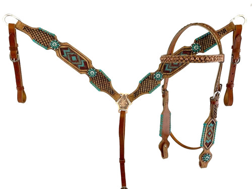Turquoise burgundy southwest - turquoise/burgundy,