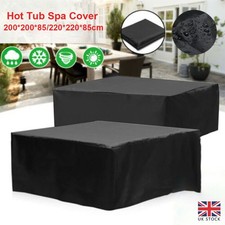 SPA Hot Tub Cover Guard Cap Square Furniture Dust Cover Anti-UV Protector 2 Size