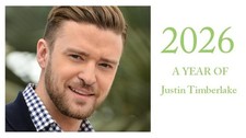 Justin Timberlake 2026 Landscape Desktop Calendar