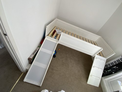 Mid sleeper bed with slide - bed,