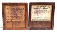 2 VINTAGE DATE STAMP KITS WITH