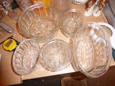 Collectors Vintage  jelly moulds x 5