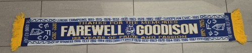 Everton scarf farewell to - everton,