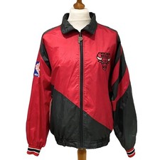 CHICAGO BULLS Pro Player Jacket Windbreaker (L) 90s NBA Basketball Vintage 1990s