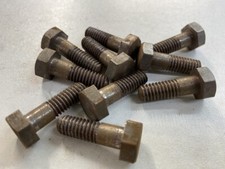 Whitworth Hexagonal Bolts BSW Hex Head Screw Bright Self Colour Vintage NOS