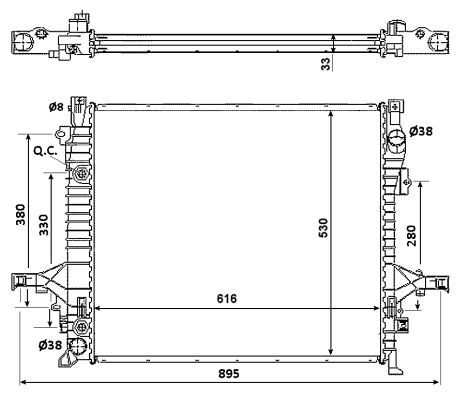 Radiator engine cooling for - radiator,,