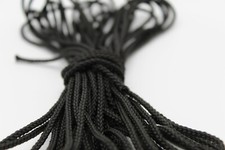 3-4mm Black Nylon Braided Cord