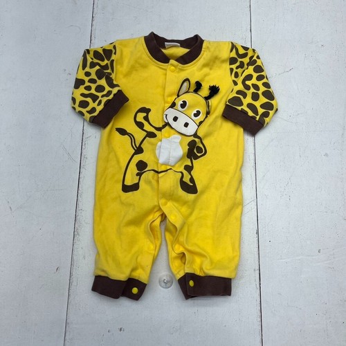 Yellow giraffe printed long - printed,