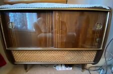 Mid century 1950s radiogram drinks cabinet furniture record player