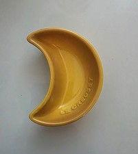 Golden Yellow Le Creuset Cresent Moon shaped mini dish from Halloween set.
