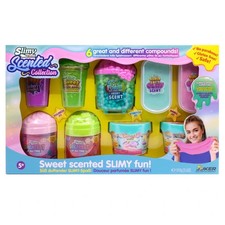 Slimy Slime Tubs Scented Collection 9 Pack Soft Stretchy Gooey Kids Sensory Toy