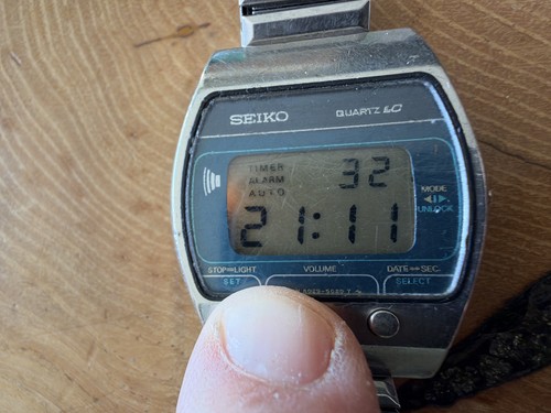 Seiko a029 5020 watch - watch, lcd
