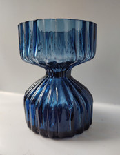 Kings Lynn Glass Ronald Stennett-Willson Blue Vase - FREE SHIPPING
