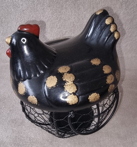Farmhouse ceramic chicken - ceramic,