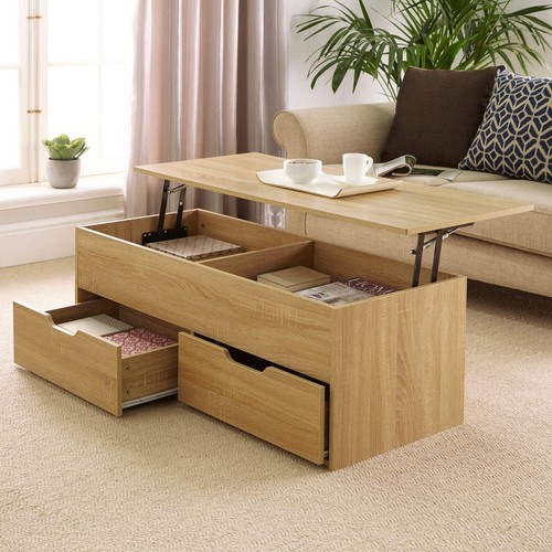 Coffee table with - coffee, up