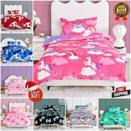 Kids teddy bear fleece duvet - bear,