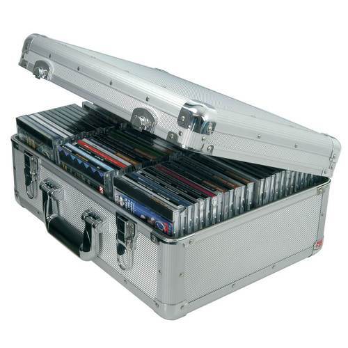 Aluminium flight case - aluminium, cd