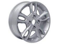 Genuine Ford Fiesta 15" Alloy Wheel 5x2 Spoke Design Sparkle Silver 2237371