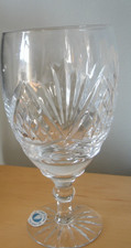 1 x UNUSED TUTBURY CRYSTAL WINE GLASS HAPPY 65th  BIRTHDAY