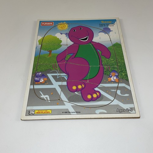 Playskool barney wooden - playskool,