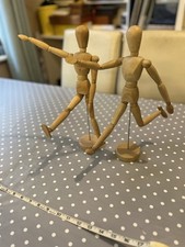 2x Wooden Mannequin Figure Set