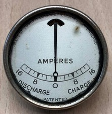 AMMETER VINTAGE LUCAS 0-16 AUSTIN 7 PRE WAR 2" dia.