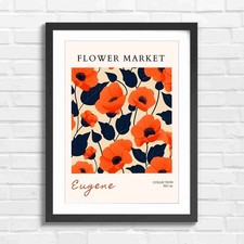 Bold Orange Poppy Floral