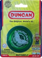DUNCAN BUTTERFLY YO-YO - THE ORIGINAL WORLDS #1 YOYO - (GREEN) - BRAND NEW!