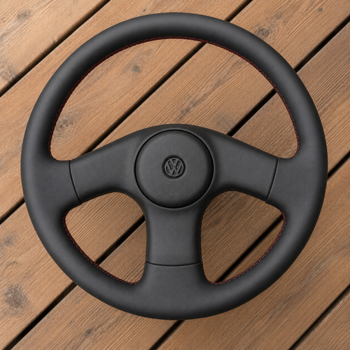 New leather steering wheel - new,