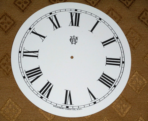 Waterbury clock dial face