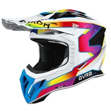 Airoh Aviator Ace 2 MX Helmet Sunrise gloss white rainbow