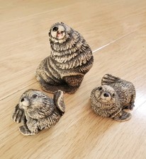 Set Of 3 Collectable Stone