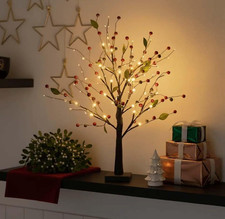 Red Berry Blossom Tree,24 LED